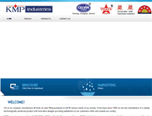 Tablet Screenshot of kmpindustries.com
